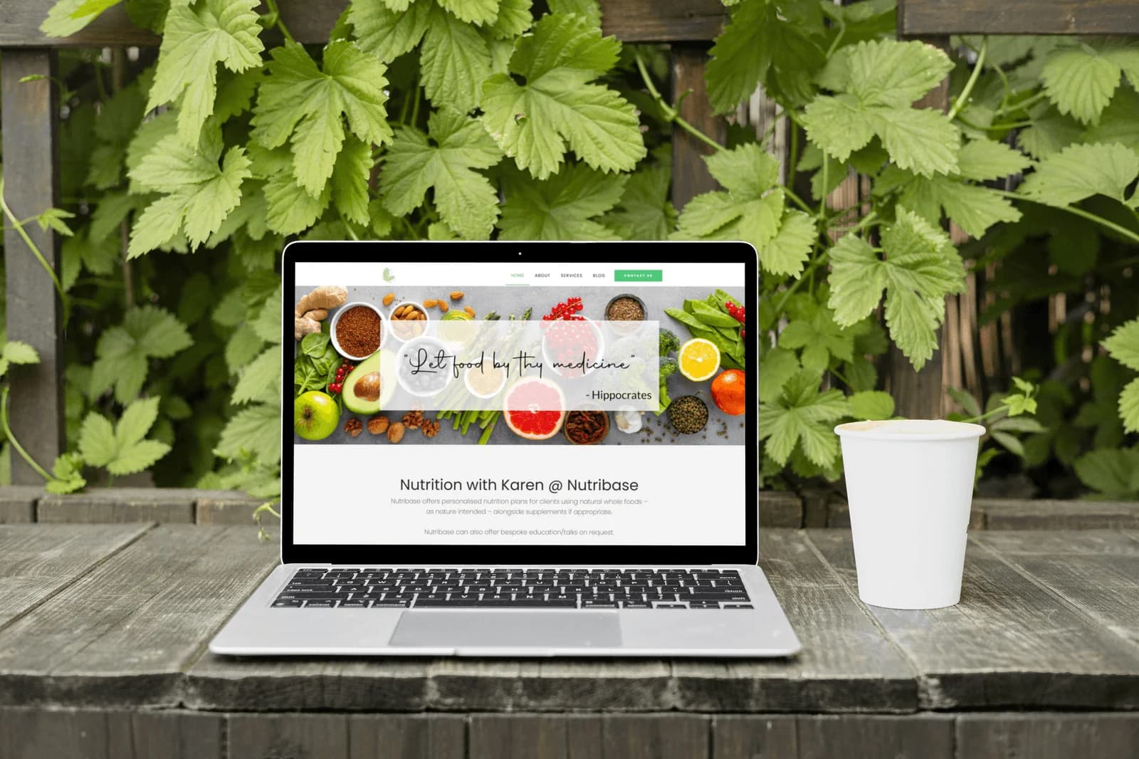 Nutribase case study showing results from Website Design