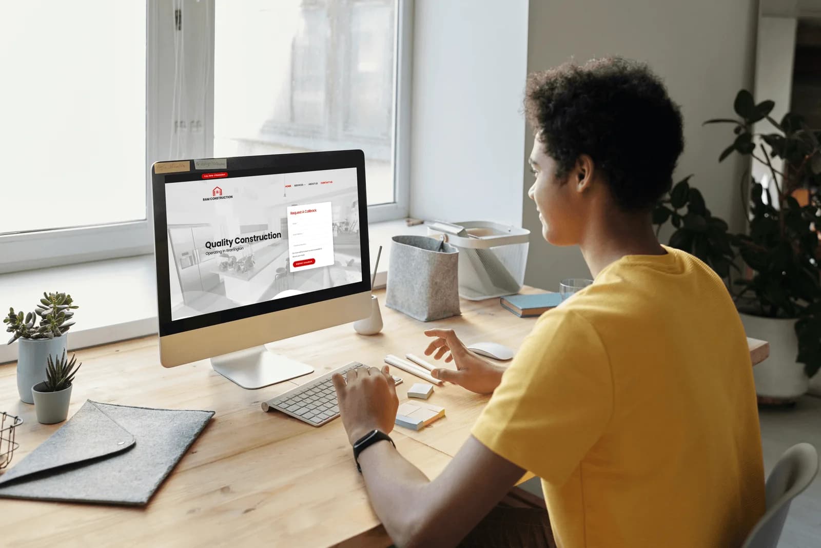 RAM Construction case study showing results from Local SEO