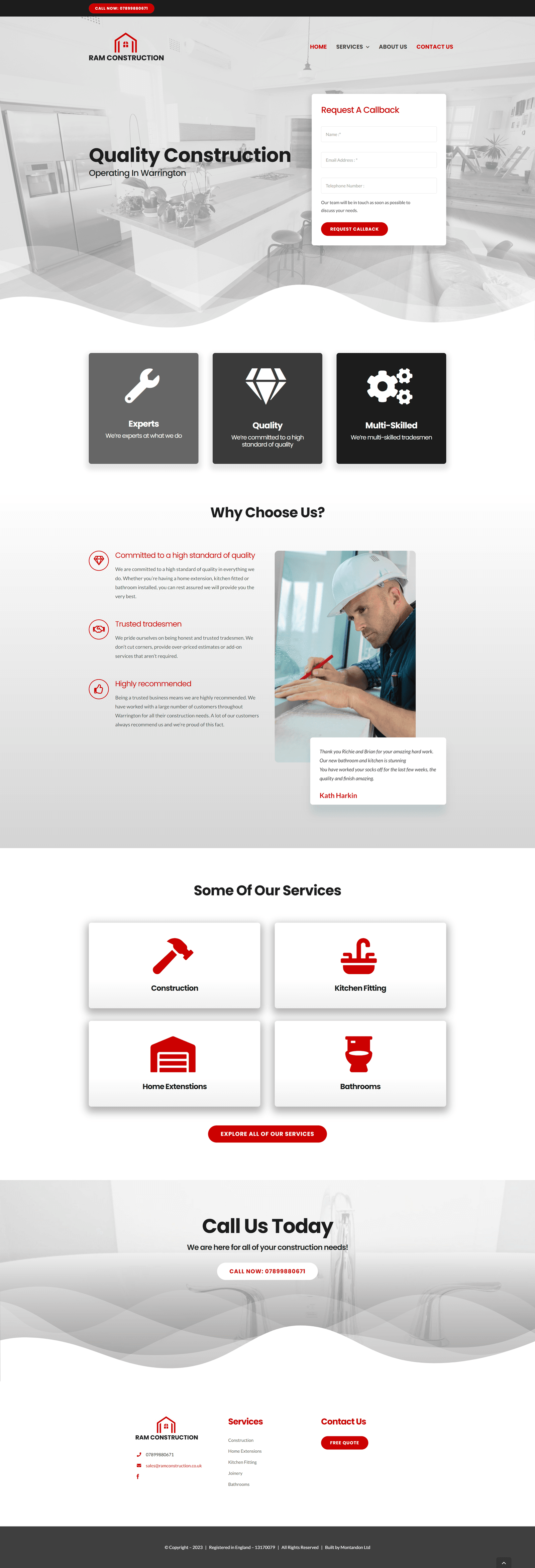 RAM Construction Full Page View